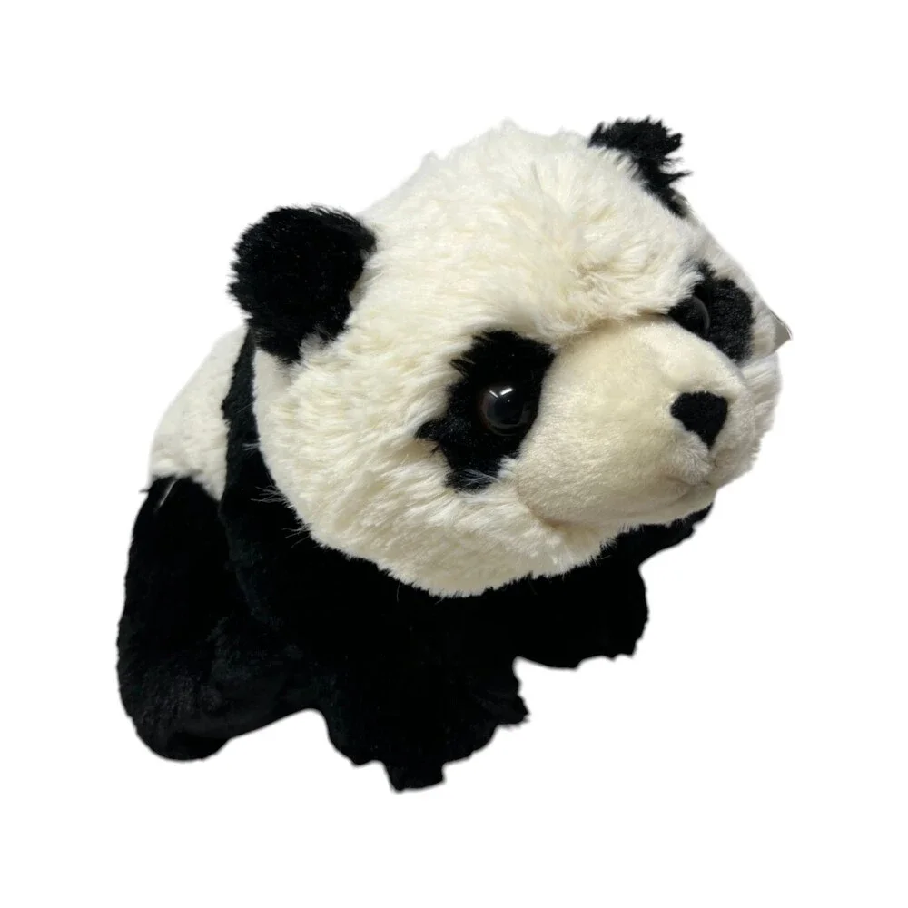 Wild Republic Panda Bear Unisex Size 10 In Black White Colorblock Kidcore Cuddle